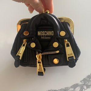 Moschino baby motojqcket chain bag